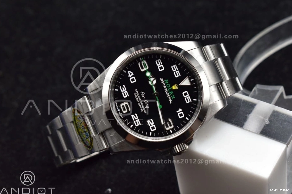 Dial VR SS Best 904L 1:1 Clean Steel Black Stretchable Edition Bracelet on Air-King 126900 500 0417